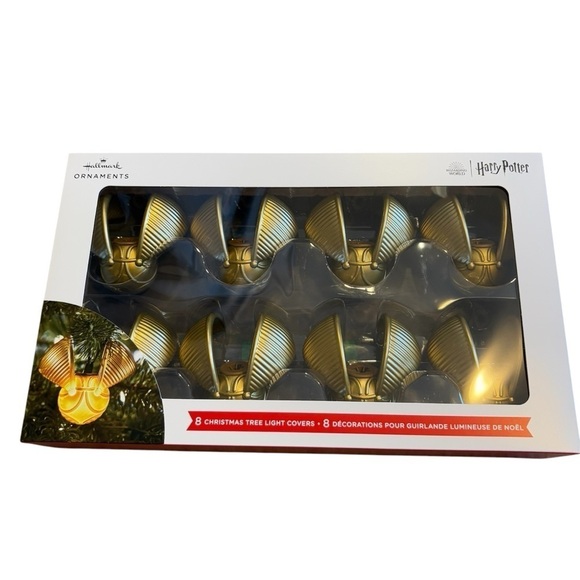 Hallmark Harry Potter Golden Snitch Christmas Tree Light Covers NEW - Picture 1 of 3